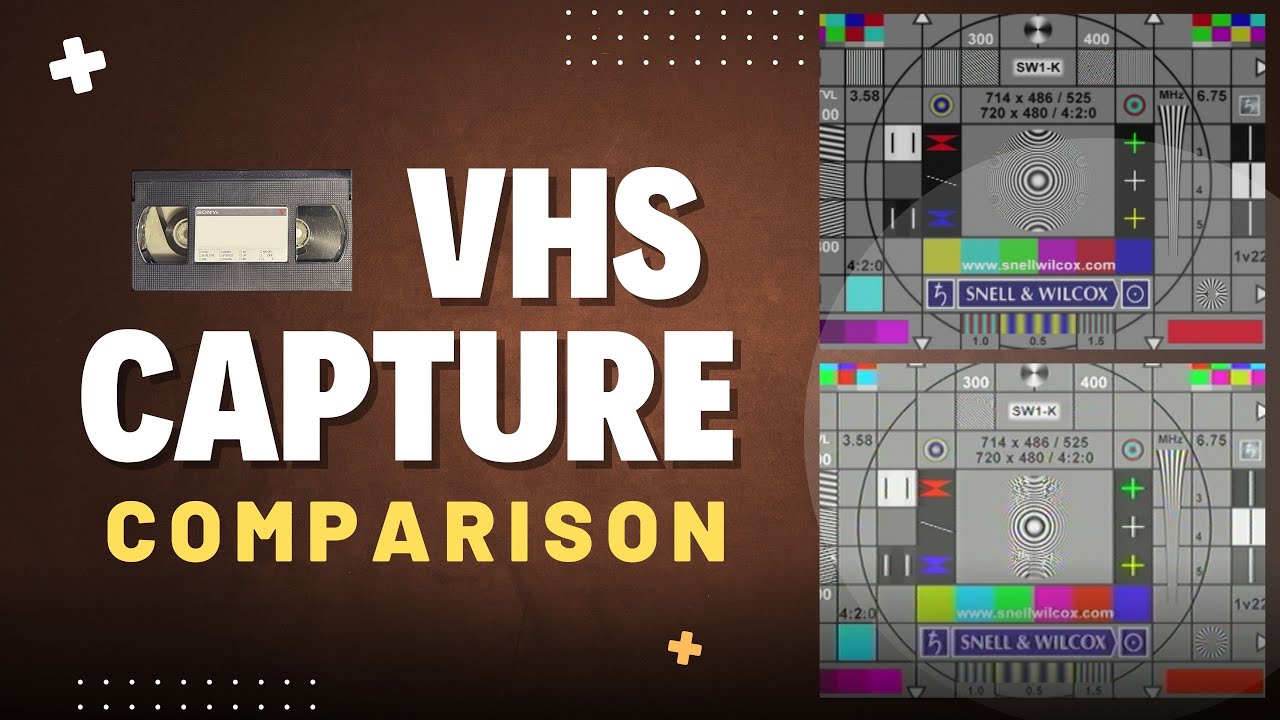 Сравнение захвата VHS: использование тестовых шаблонов