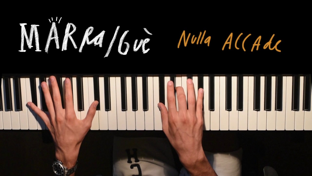 Nulla Accade - Marracash & Guè Pequeno (Piano Cover + Download Spartito)