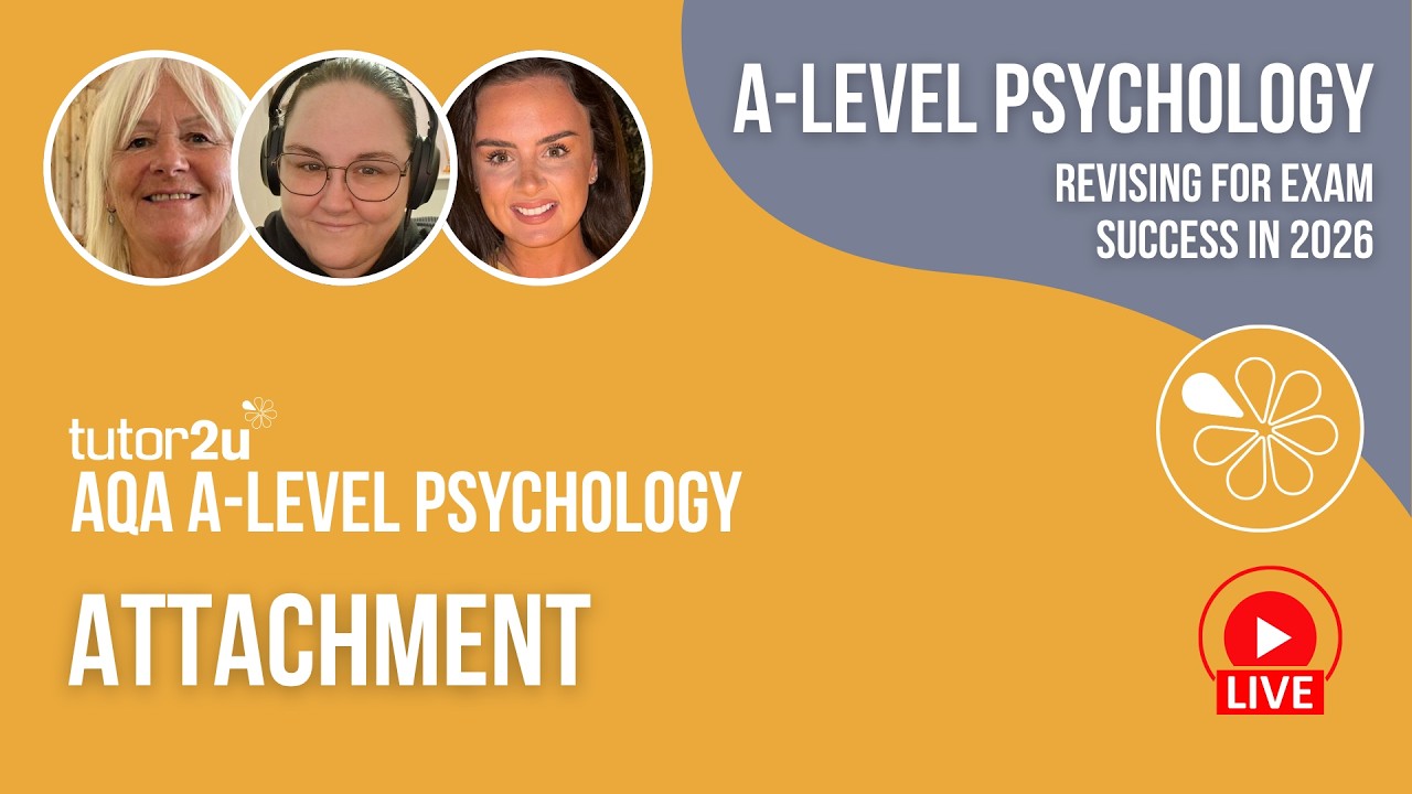 AQA A Level Psychology | Attachment | Live Stream