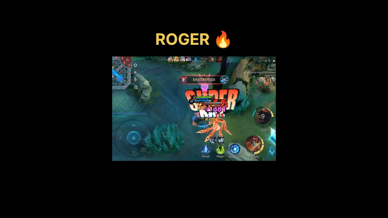 Roger Best Build Gold Lane!! - Build Top 1 Global Roger ~ MLBB 