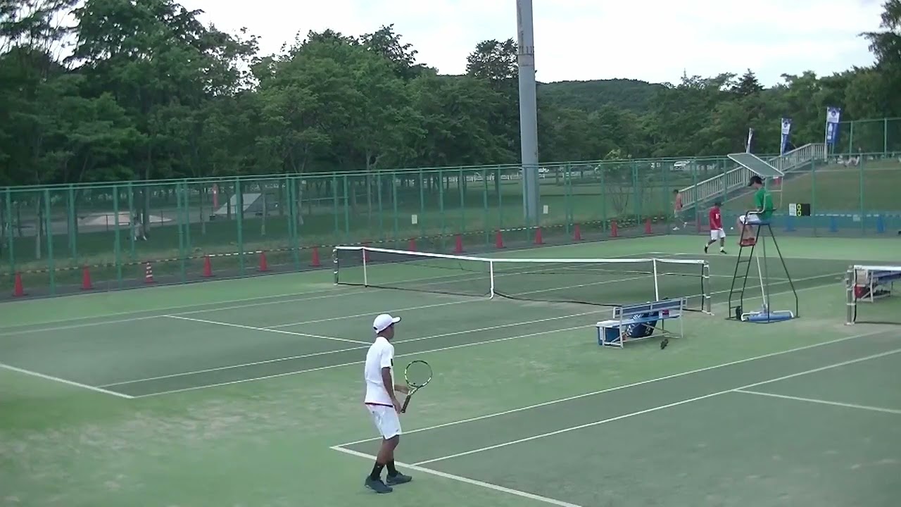 2023年IH テニス男子 シングルス 3回戦 永井優輝日大三・東京 x 松永朔太郎大分舞鶴・大分