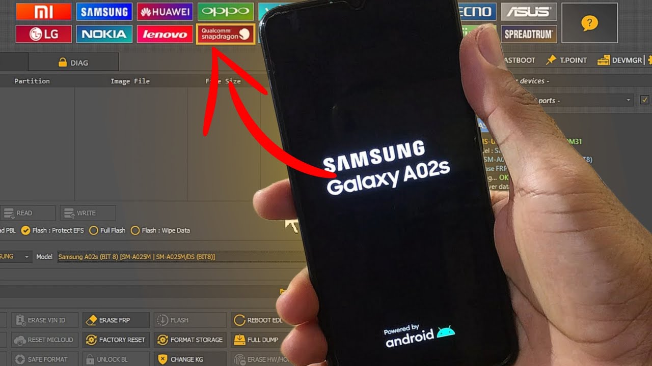 A02s - Como Remover Conta Google Galaxy A02s com Unlocktool
