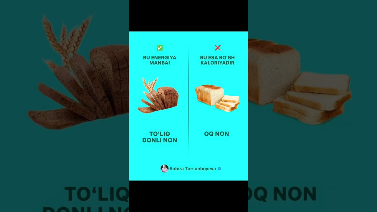 Uglevodlar &ndash; yoshlik va ozg&lsquo;inlikning dushmani! 🥐