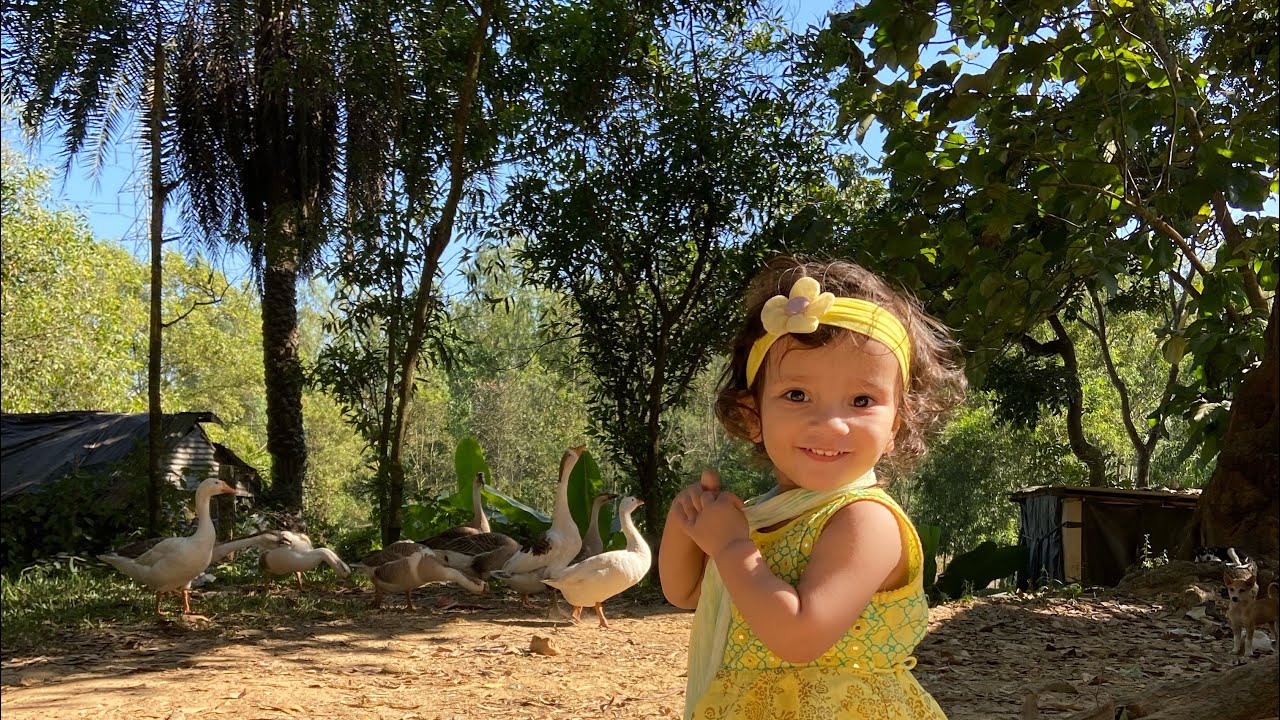 Village trip with her #viral #family #love #trending #travel #foryou #funny #food 