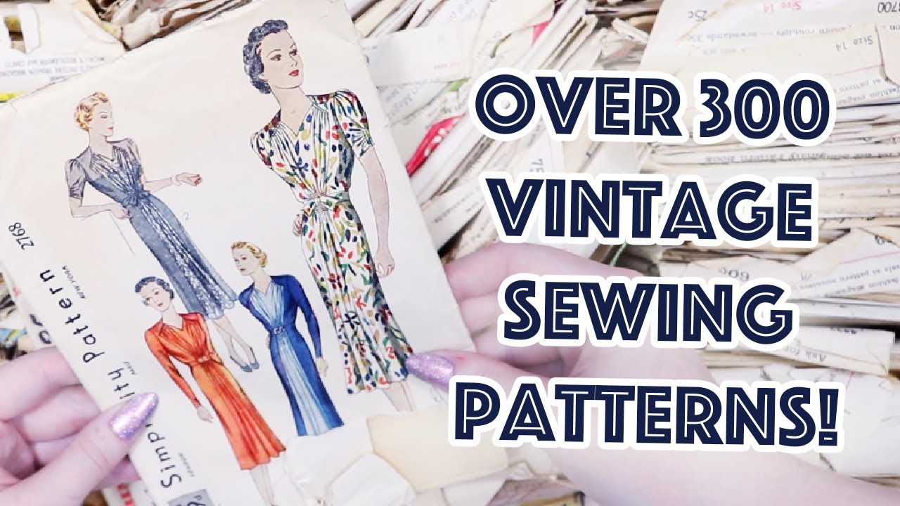 Unboxing 300+ Vintage Sewing Patterns! | 1940s, 1950s, & 1960s