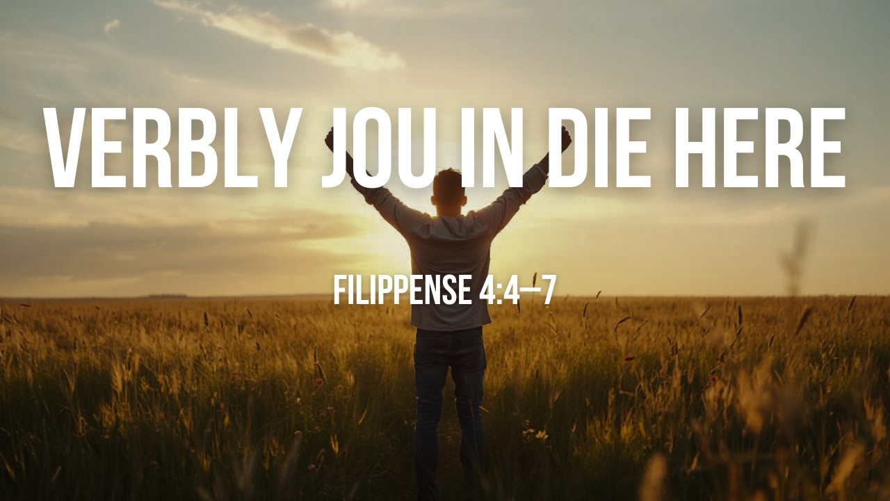 Verbly Jou in die Here | Filippense 4:4–7 | Vreugde en Vrede in die Here