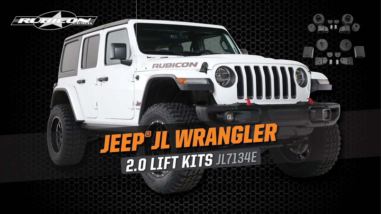 Rubicon Express 2018+ Jeep JL Wrangler -  2.0 Lift Kit with shock extensions