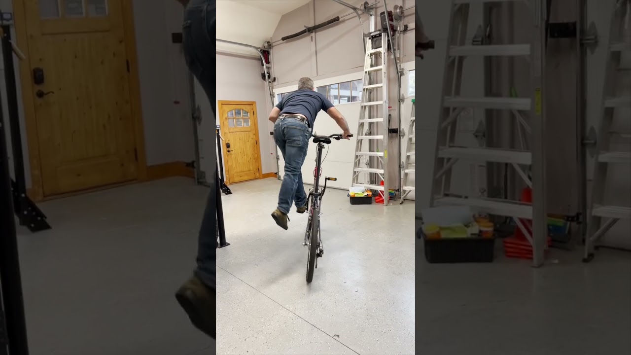 How to mount a tall bike #shorts