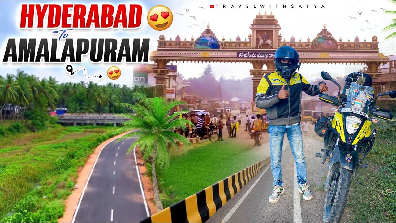 Hyderabad to Amalapuram || కోనసీమ ride ||Travelwithsatya11