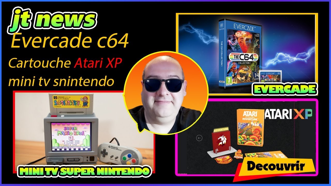 Atari XP , mini télé super Nintendo et Evercade C64 !