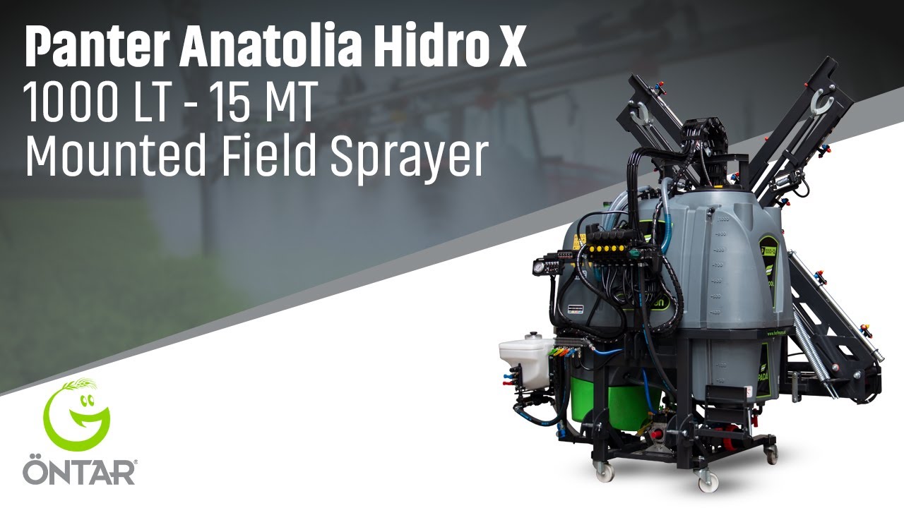 ÖNTAR | Panter Anatolia Hidro X 1000 LT - 15 MT Mounted Field Sprayer