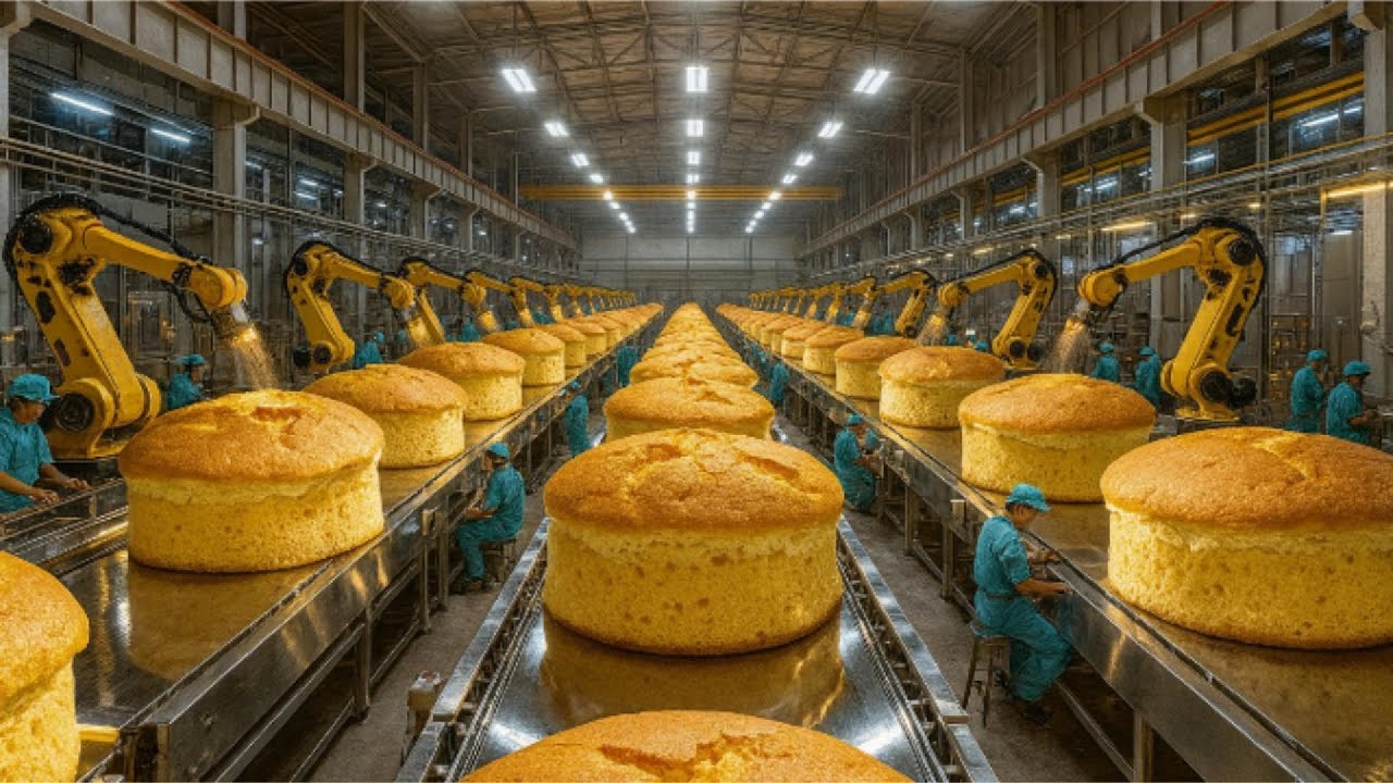 Inside the Sponge Cake Production Line: From Wheat to Packaged Cake (Full Process)