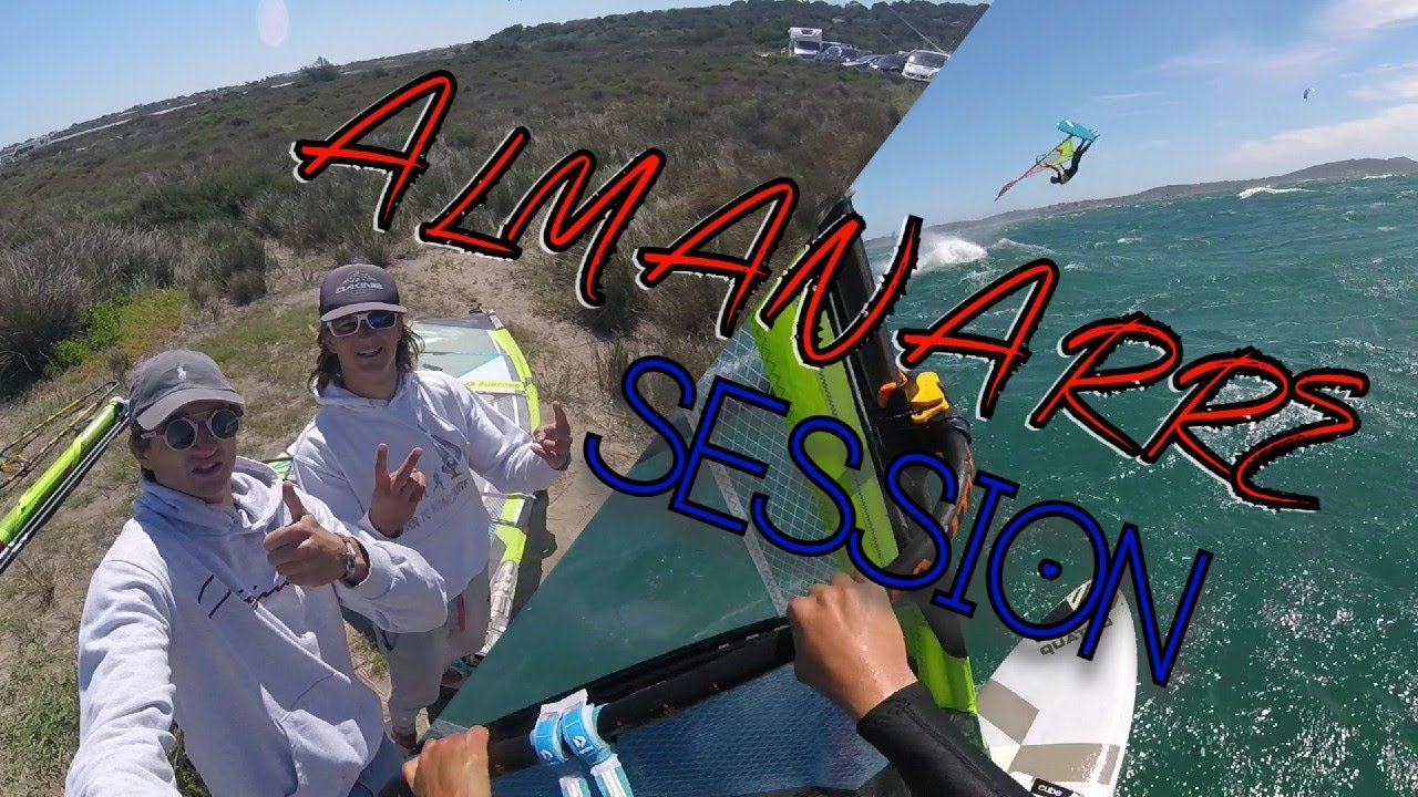 WINDSURF (VLOG) - GROSSE SESSION A L'ALMANARRE 💥+ comment gréer une voile