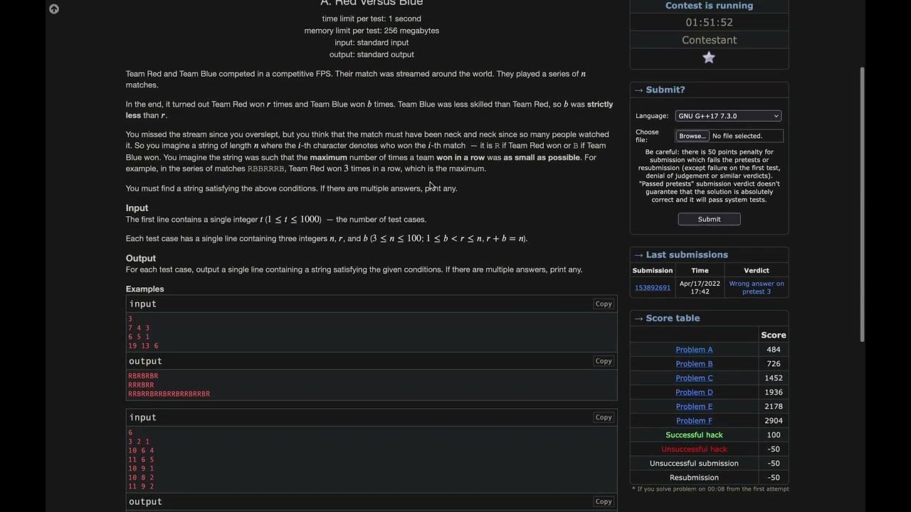 Codeforces Round #782 (Div. 2)