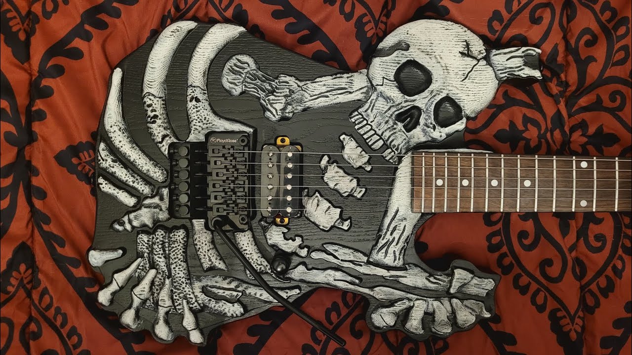 The new  Firefly Guitars Bones V2 is killer! George Lynch Mr Scary Dokken JFrog inspired Monster!