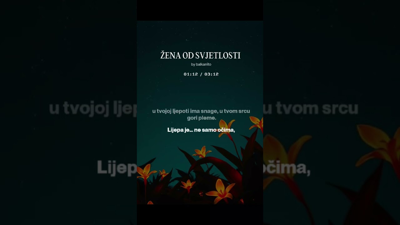 BALKANITO-ŽENA OD SVJETLOSTI  (Official Lyric Video)