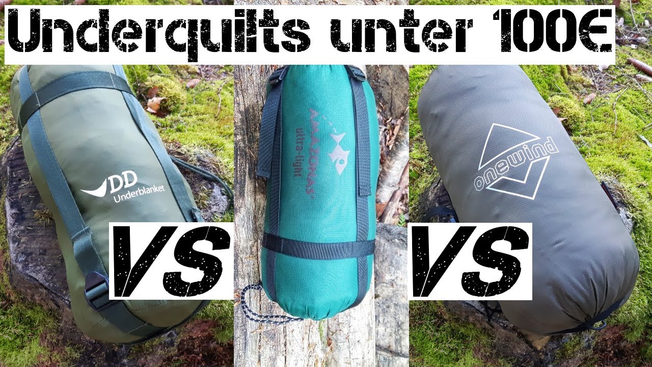 Underquilts f&uuml;r unter 100 Euro im Vergleich | Amazonas DD Hammocks Onewind | Ausr&uuml;stungsvorstellung