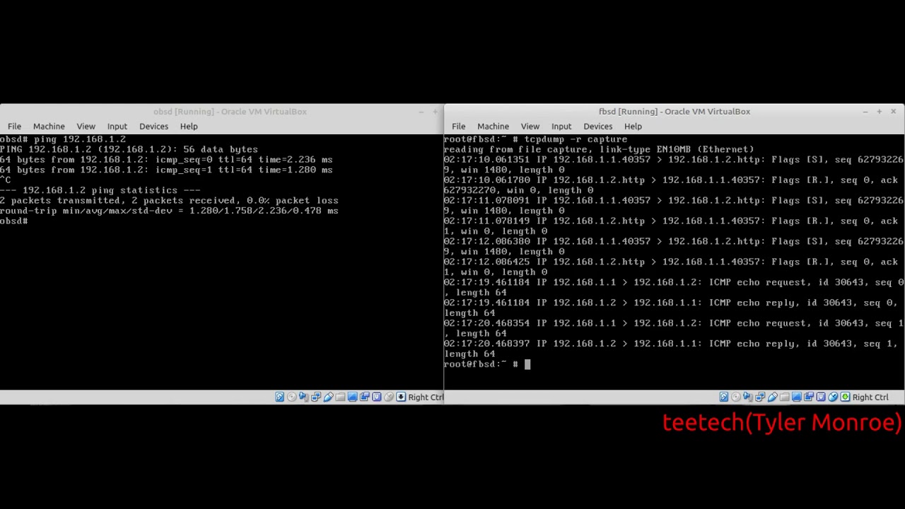 Analyzing and Logging Network Packets Using pflog/pf/tcpdump