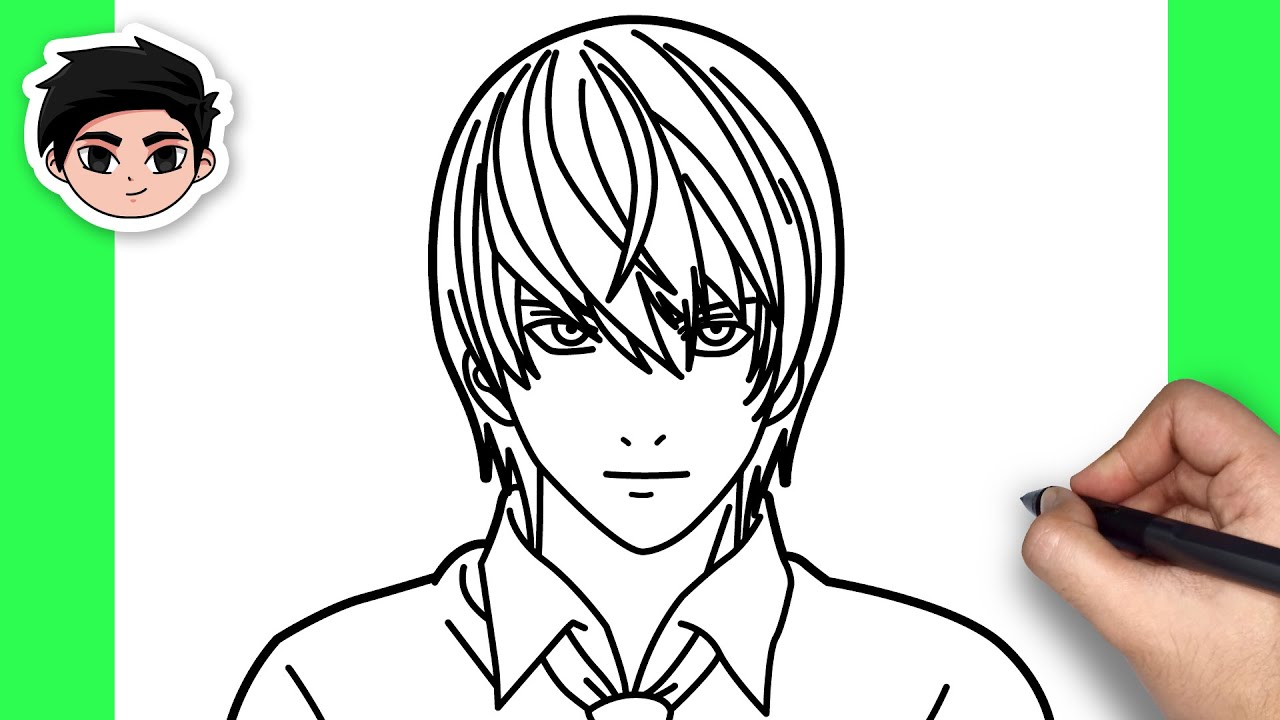Como Dibujar Light Yagami (Death Note)