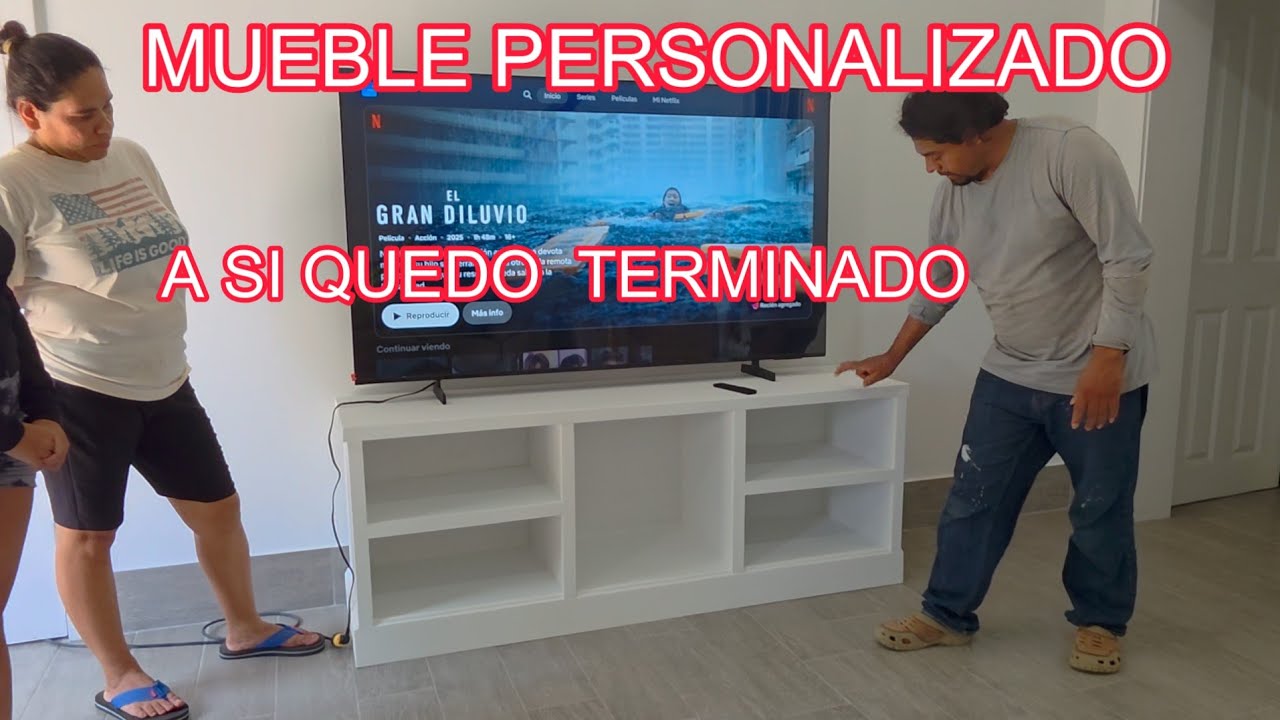 LO HICE A MI GUSTO MUEBLE PARA LA TV