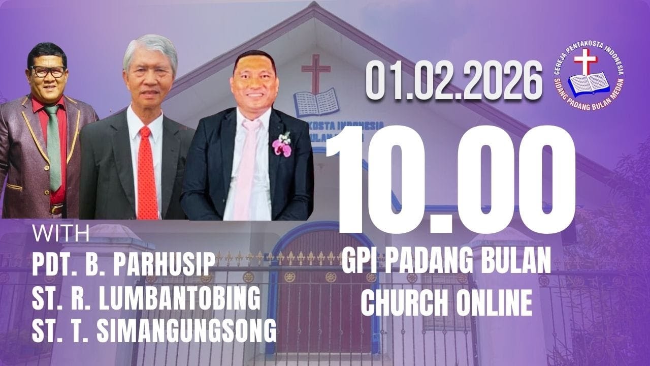 IBADAH MINGGU RAYA GPI SIDANG PADANG BULAN  - MEDAN 01 FEBRUARI 2026