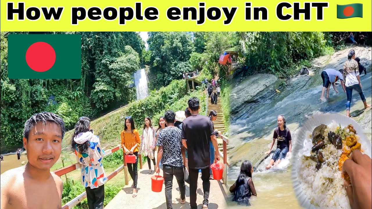 waterfall picnic trip with Tripura tribe of Bangladesh 😲🥳