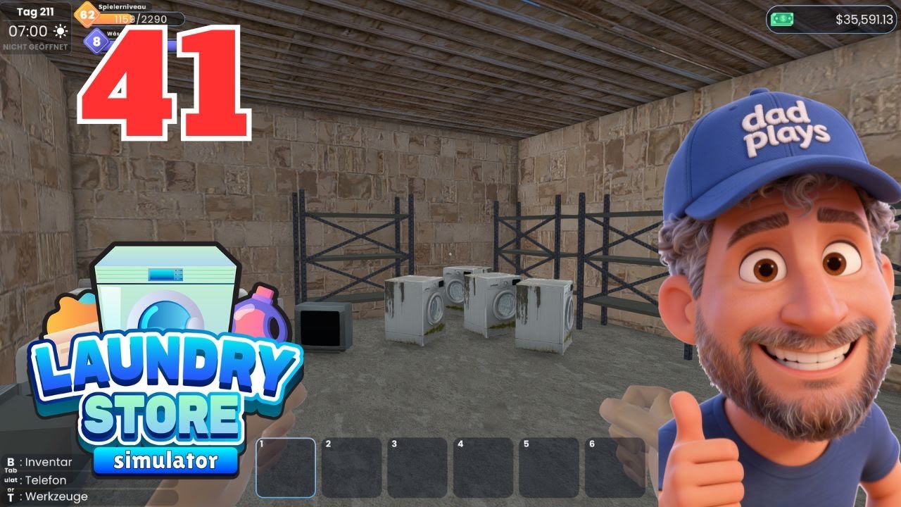 NEUE STORY: DIE GELDWÄSCHE! Teil 2 - LAUNDRY STORE SIMULATOR [#41] 👕(Let's Play Gameplay Deutsch)
