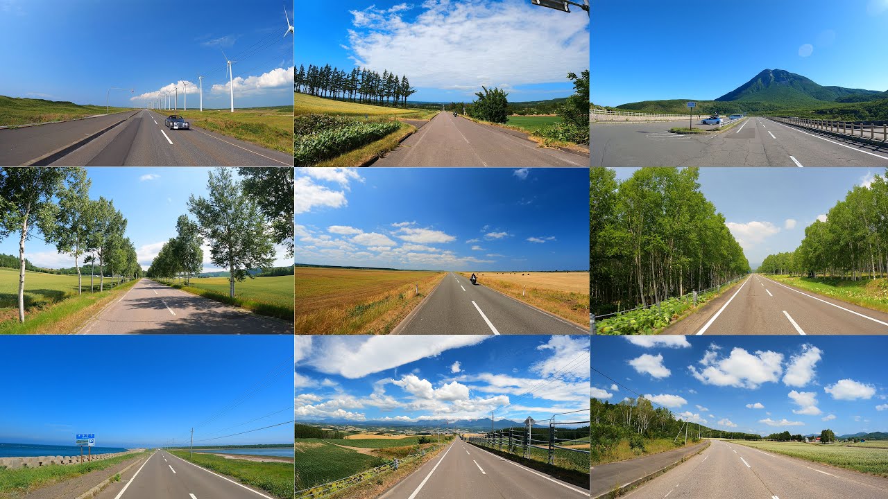 北海道の絶景道路　北海道一周で見た景色　GoProTimeWarp5倍速