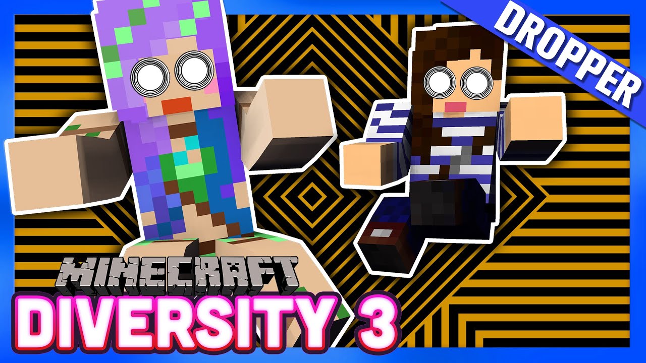 Optical Illusion DROPPER! - Minecraft Diversity 3 w/ iHasCupquake & StacyPlays - Ep.9