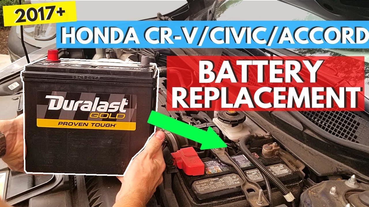 Battery Replacement. 2017+ Honda CR-V, Civic, Accord, Pilot, Odyssey Etc. -Jonny DIY