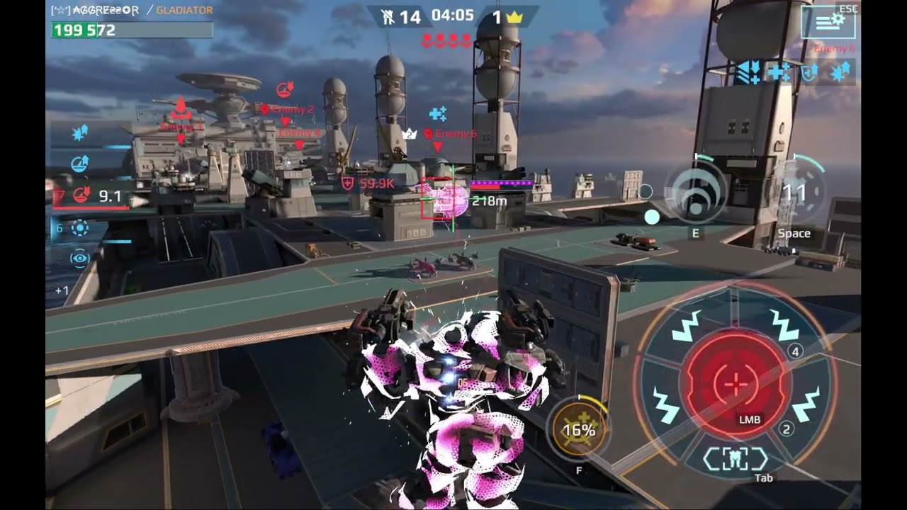 FUN ON CARRIER WAR ROBOTS