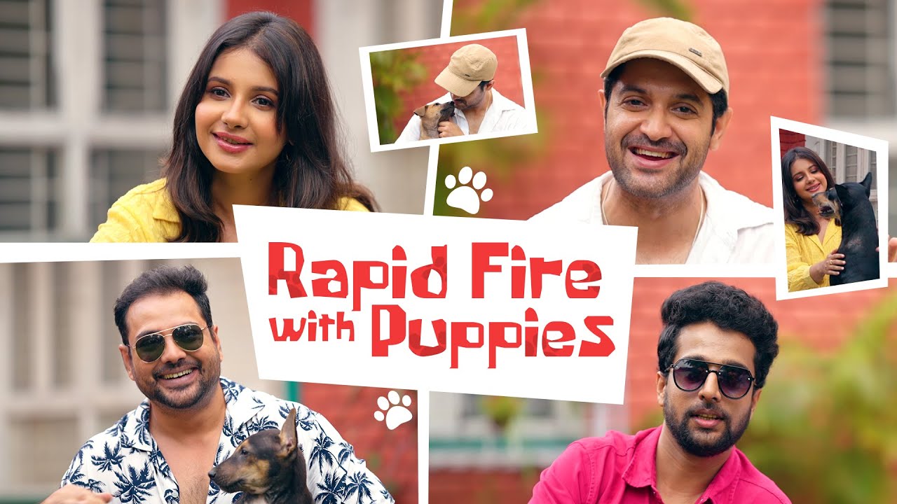 Rapid Fire With Puppies ft Vikram Angana Soumya Tathagata | Pariah | World Premiere |12 July|hoichoi