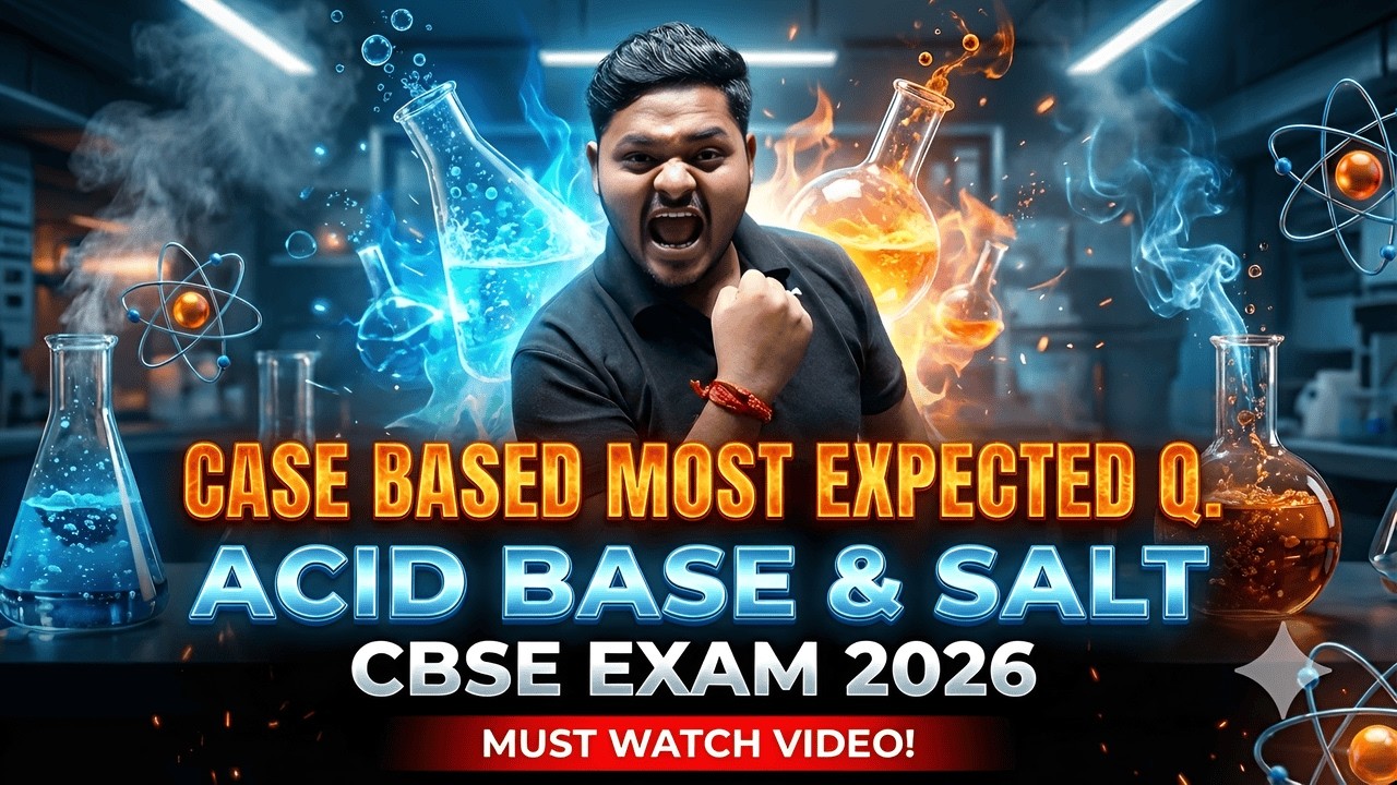 🔥CASE BASED QUESTIONS ACID BASE SALT CLASS 10 | MOST EXPECTED CBSE 2026 SCIENCE Q. WITH SOLUTIONS