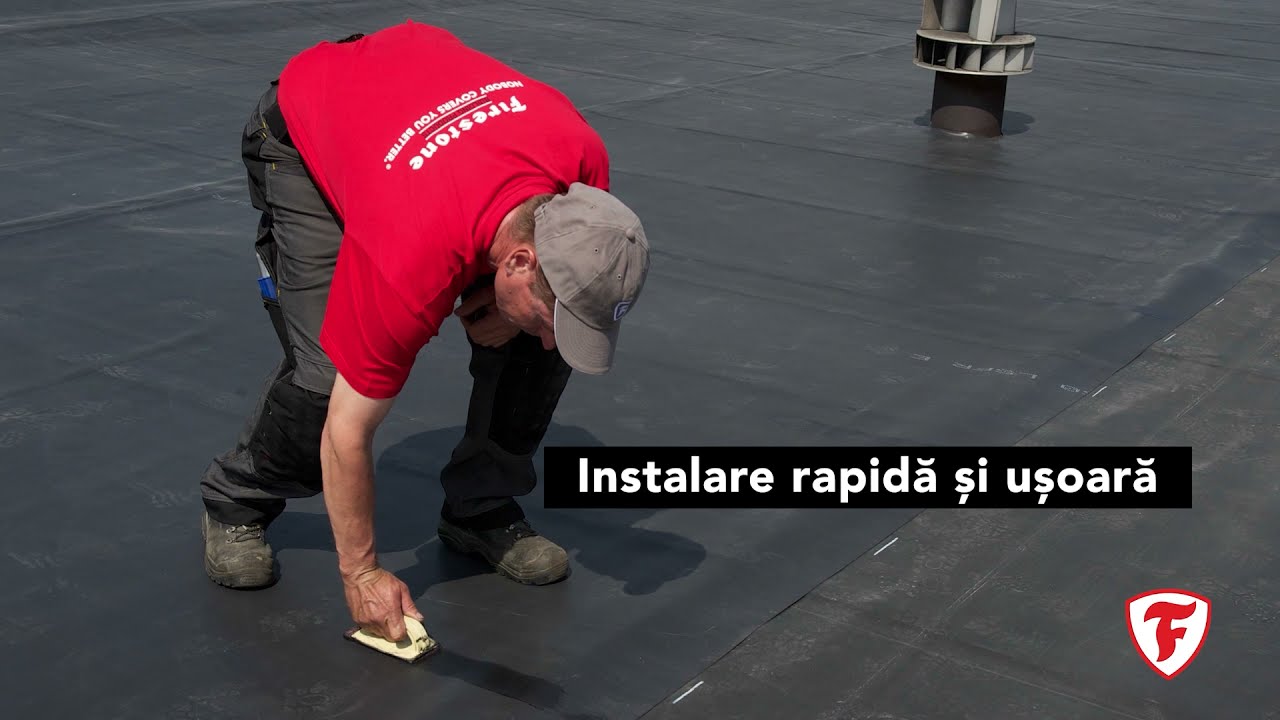 Hidroizolare acoperiș plat/tip terasă cu membrană EPDM RubberGard