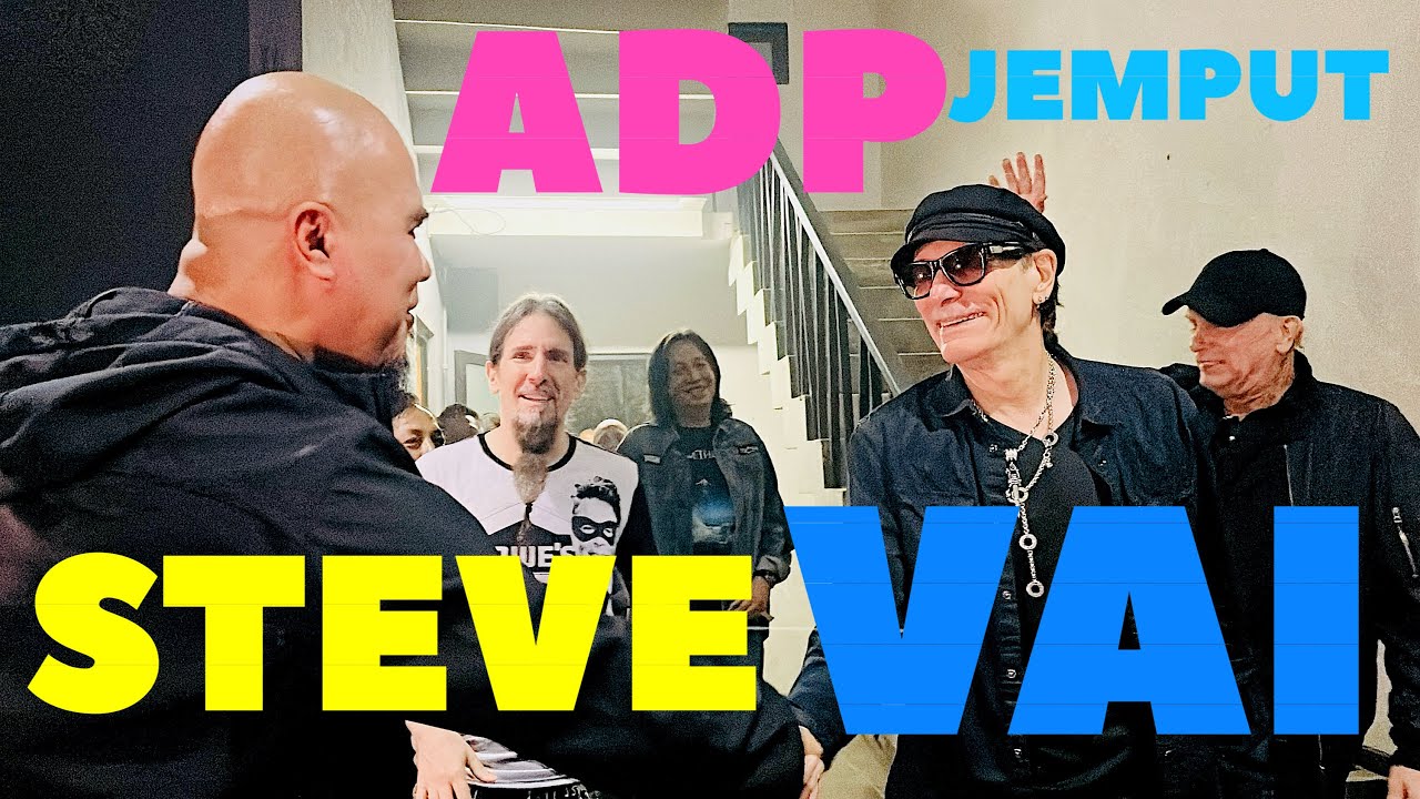 MOMEN AHMAD DHANI SAMBUT KEDATANGAN STEVE VAI DAN BILLY SHEEHAN