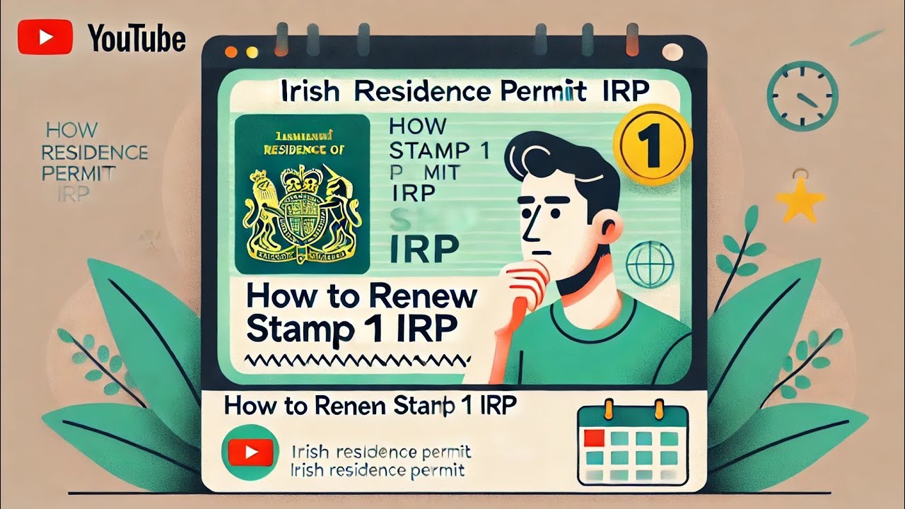 How to renew the Stamp 1 IRP card in Ireland || Step by step process
