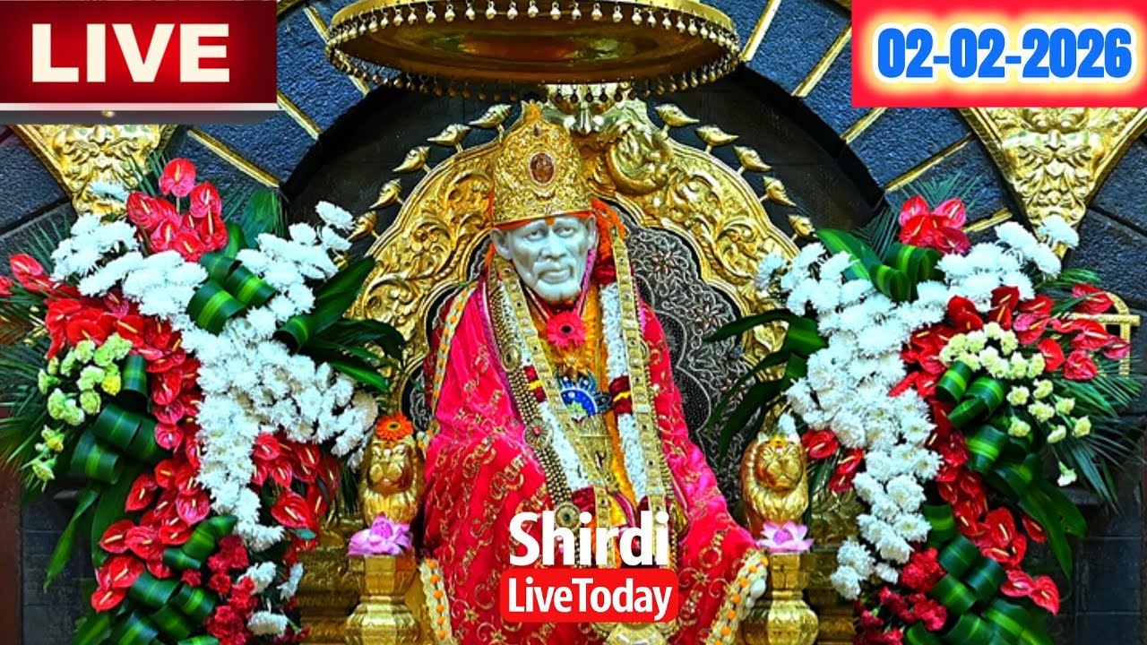 🔴Shirdi Live Sai Baba Darshan - 2 February 2026