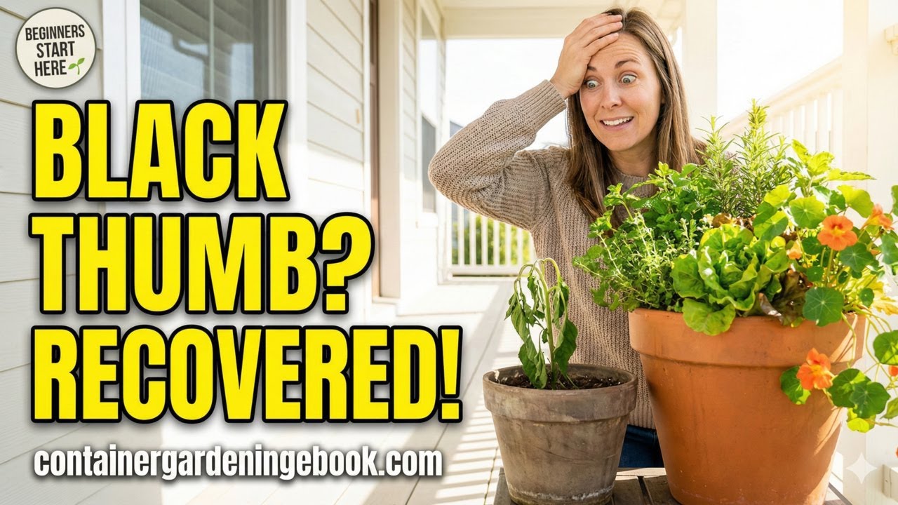 Container Gardening for Beginners &mdash; The Ultimate Black Thumb Recovery Guide 🌿🪴