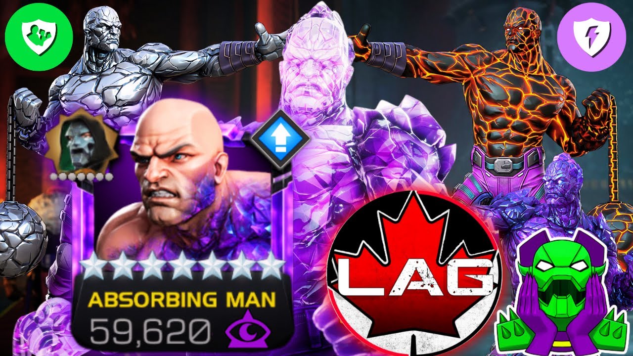 7⭐Absorbing Man💎Top 3 Mystic Champion?! IMMUNITY GOAT! INCREDIBLE Gameplay Showcase! Banquet - MCOC