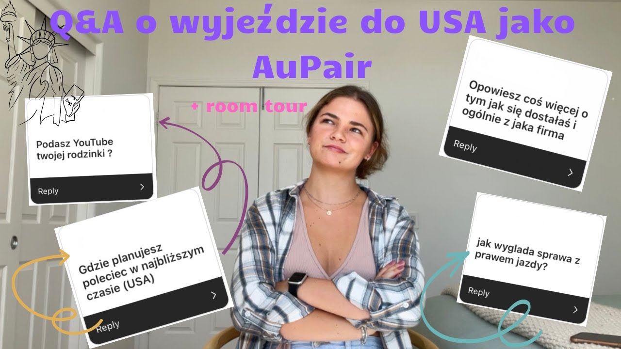 Q&A o wyjeździe do USA jako AuPair 🌟🌟🌟 + room tour !!!!