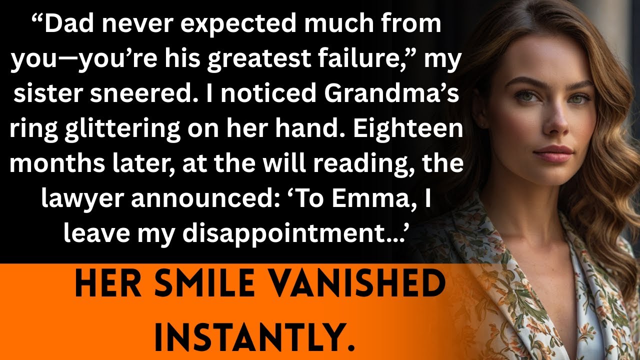 She took my fiancé and mocked me as Dad’s disappointment. The will left her nothing.