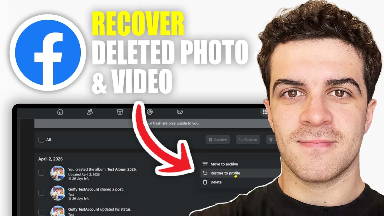 Как восстановить удалённые фотографии и видео на Facebook (руководство на 2026 год)