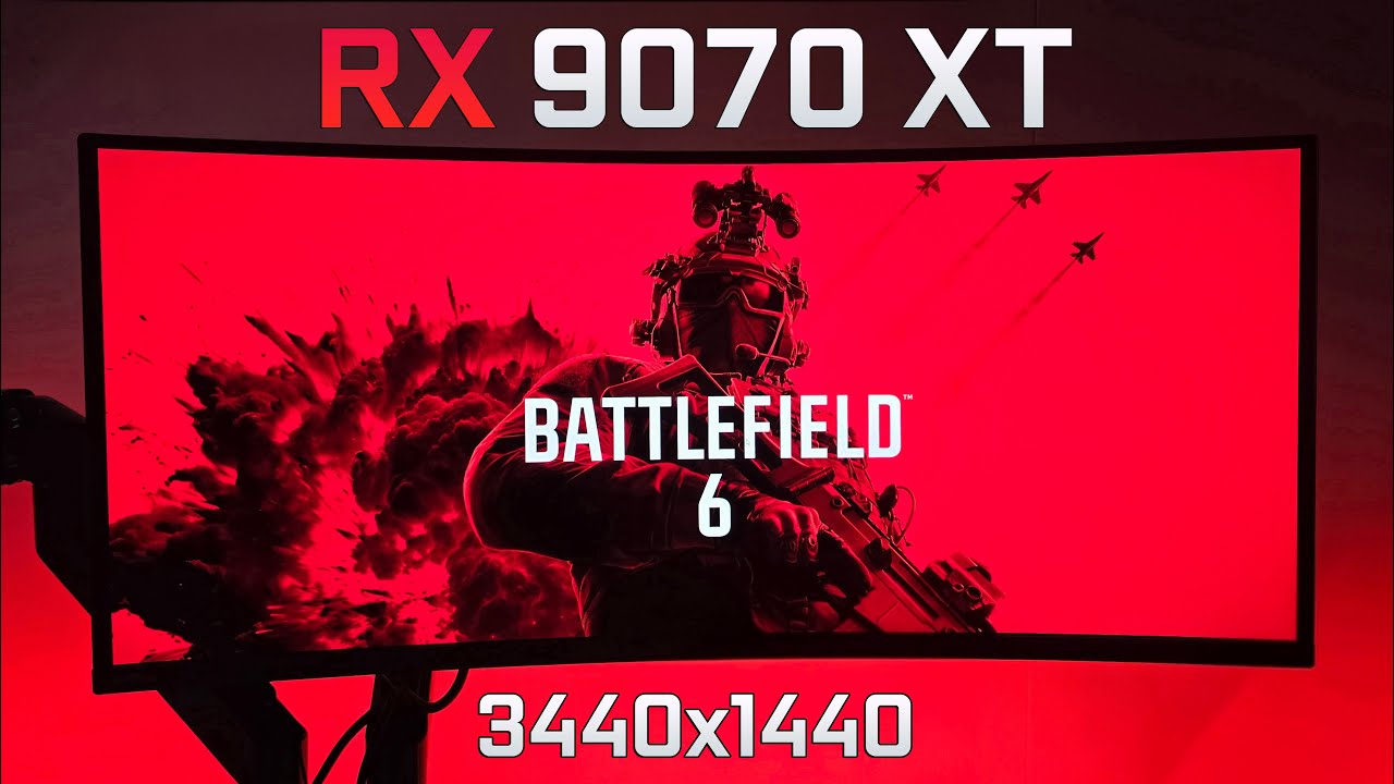 RX 9070 XT + 9800x3D | Battlefield 6 | 3440x1440 (UWQHD) Ultrawide | Все настройки