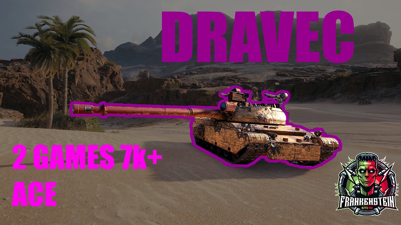 WOT Gameplay | DRAVEC - 2 Games 7k+ DMG + ACE #wot