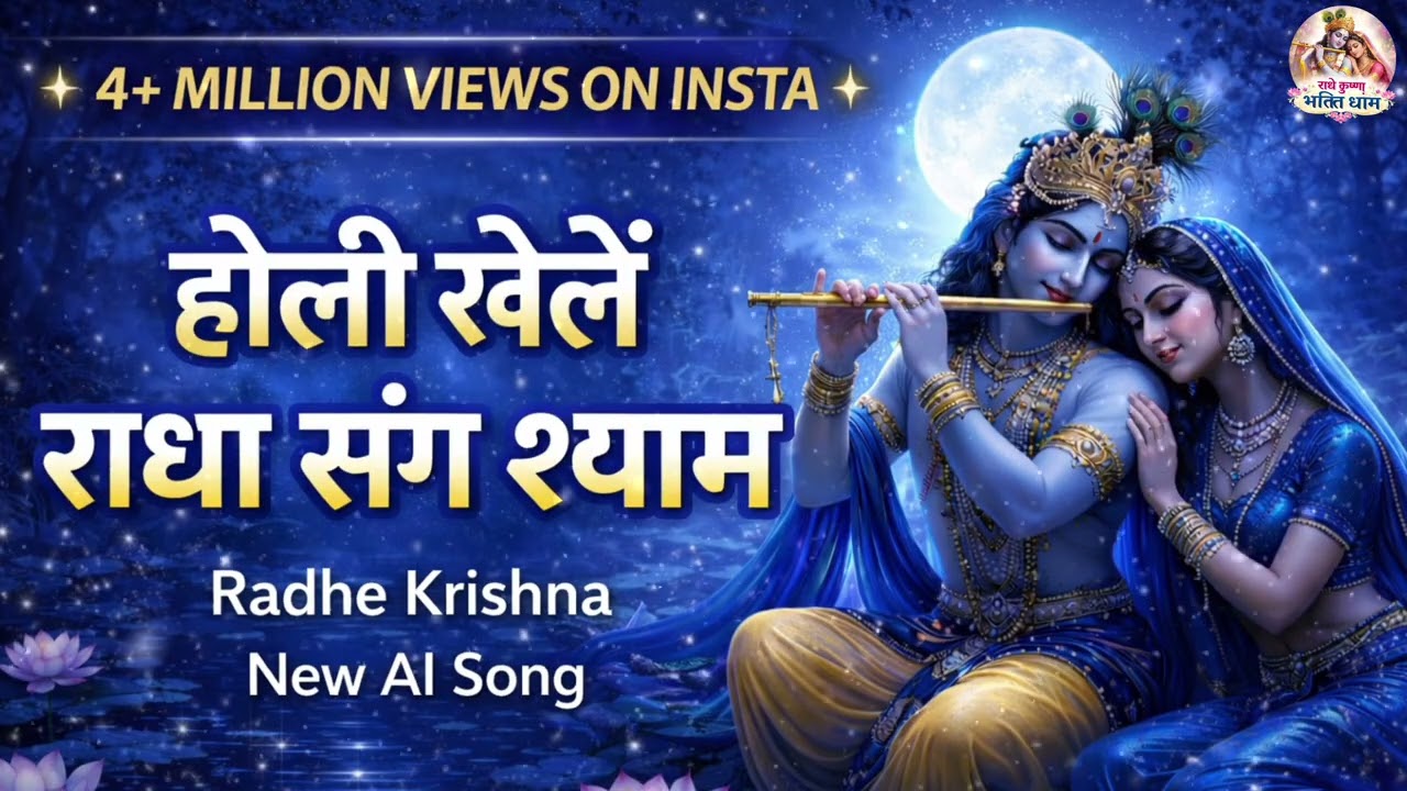 होली खेलें राधा संग श्याम 🌸 | Radha Krishna Holi Song 2026 | New AI Bhakti Song 