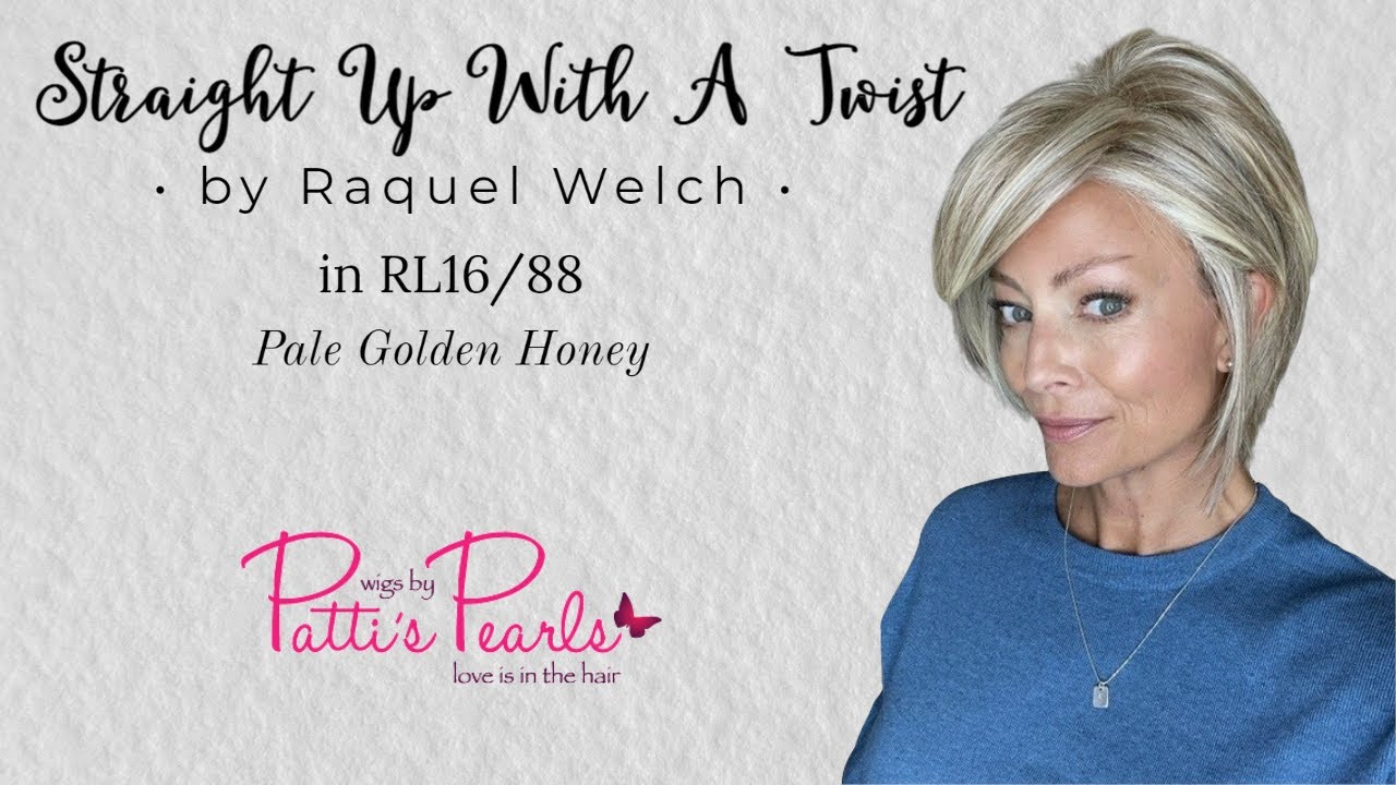 Straight Up With a Twist by Raquel Welch in RL16/88 Pale Golden Honey - WigsByPattisPearls.com