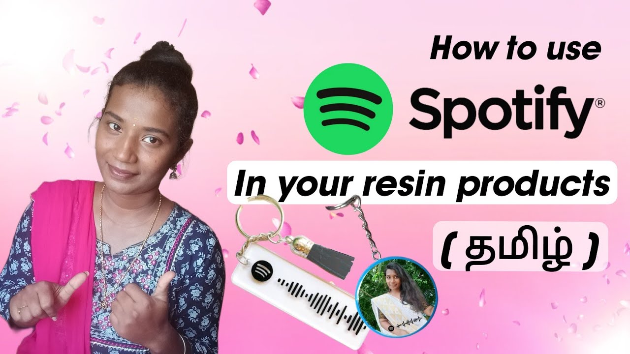 How to use Spotify code in resin art | Spotify resin keychain tutorial | Spotify keychain