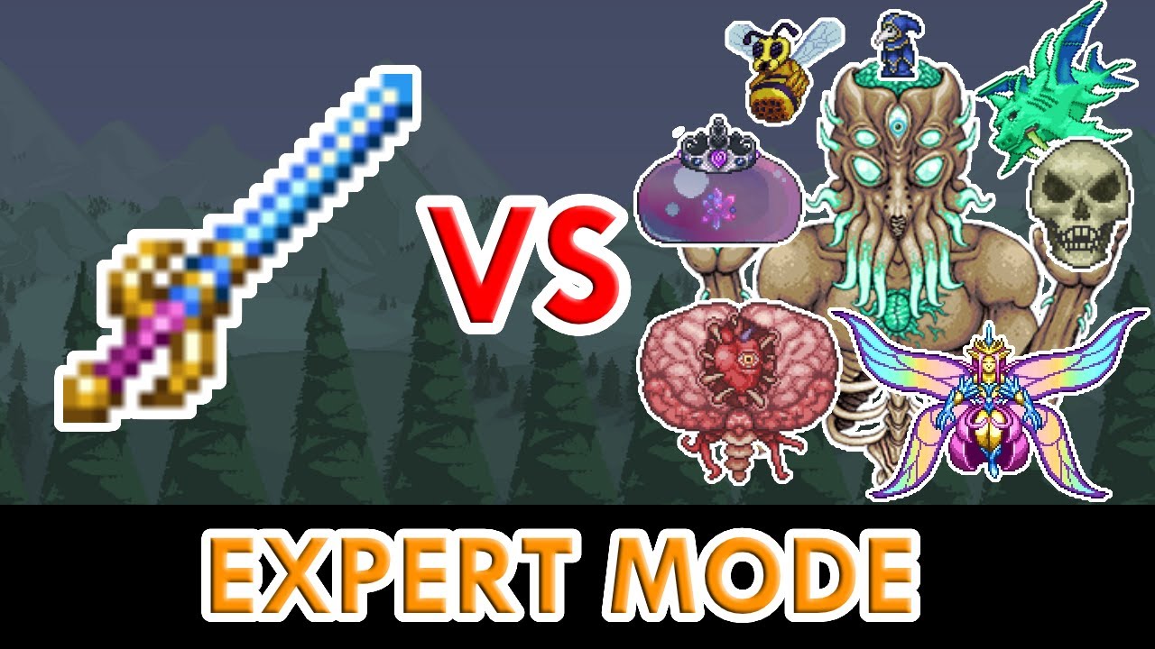 Terraria 1.4 - Starlight vs ALL Bosses (Expert Mode)
