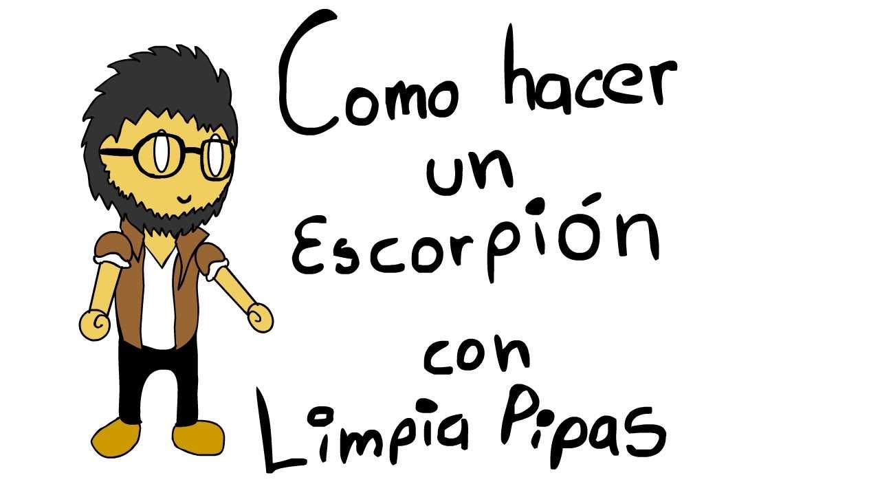como hacer un escorpion con limpiapipas