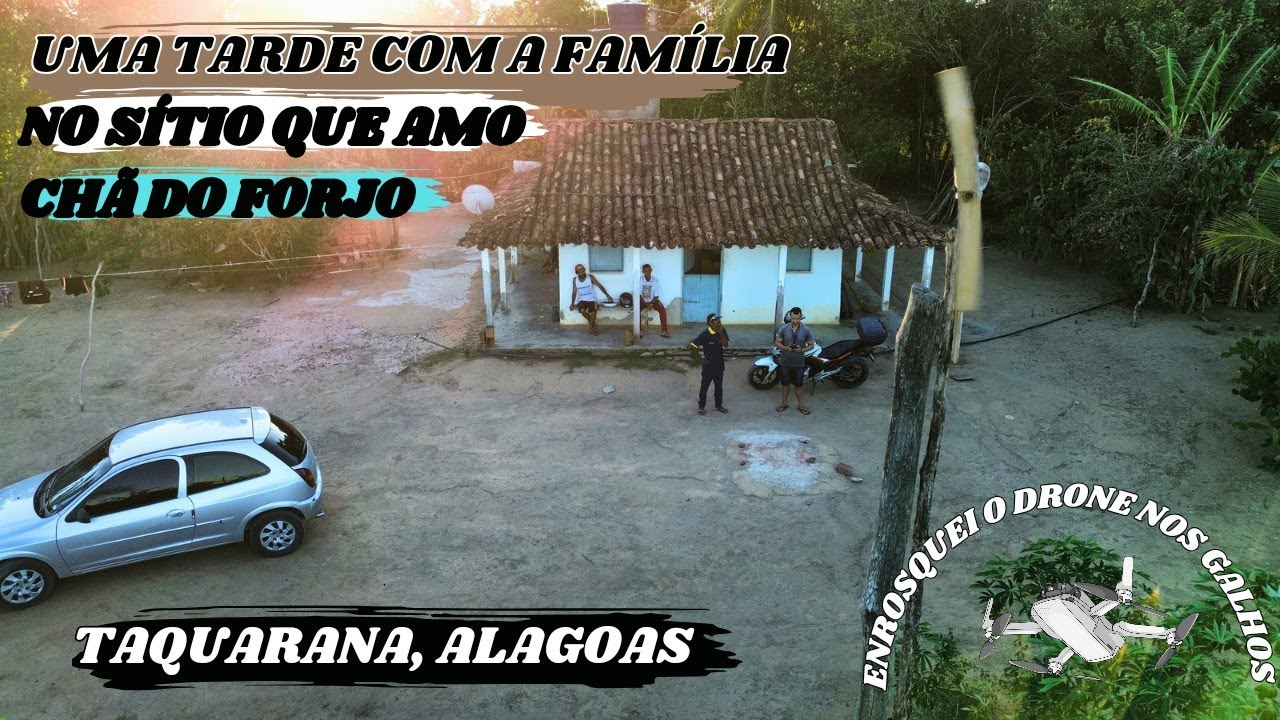 COM A FAMÍLIA, CHÃ DO FORJO, ENROSQUEI O DRONE NOS GALHOS 😱, TAQUARANA  #mini3 #viral #dji #drone